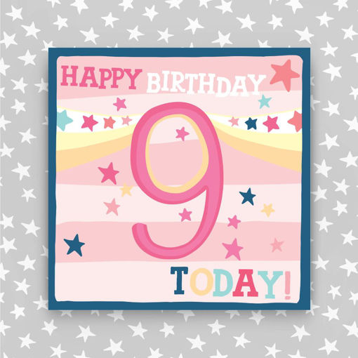 Picture of HAPPY BIRTHDAY 9 TODAY PINK